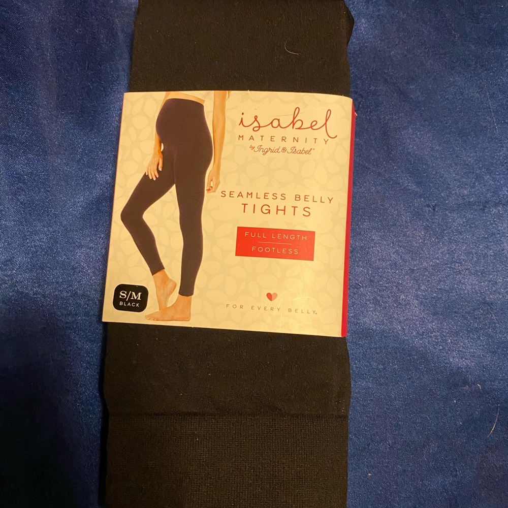 Black Maternity Tights